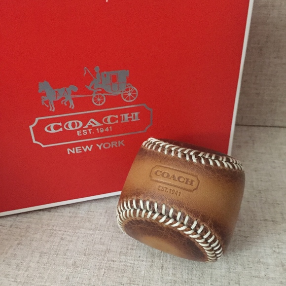 Coach Other - Coach Leatherware Baseball/Paperweight NIB